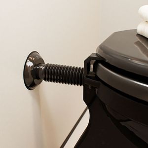 Tubo Blukit de Ligação Ajustável P/ Vaso Sanitário Preto 260 mm