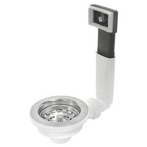 Válvula de Escoamento Tramontina New Luxo Para Pias e Cubas Com Escape Aço Inox 4.1/2'