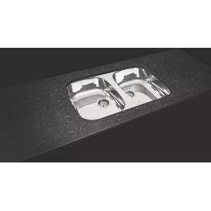 Cuba Tramontina 94030/203 Prime Dupla Com 2 Válvulas Cozinha Aço Inox Alto Brilho 72 x 40 Cm