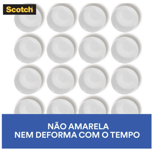 Protetor 3M Scotch Anti-Impacto Redondo Grande 16 Unidades