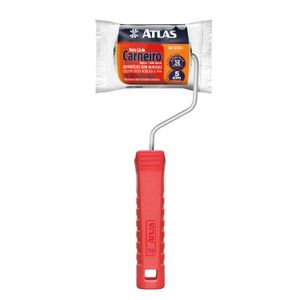 Rolo Atlas 328/5 Lã de Carneiro Para Pintura Com Cabo 5 Cm