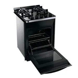 Fogão Brastemp BYO4XAEUNA Gás Embutir Com Mesa de Vidro 4Q Dupla Chama Preto Bivolt