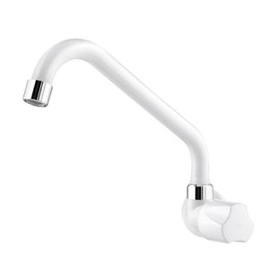 Torneira Viqua Foz 1110802 Parede Para Cozinha Com Arejador 1/4 de Volta Branca