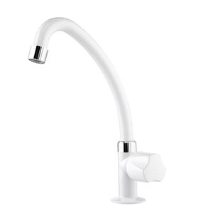 Torneira Viqua Foz 1110502 Mesa Para Cozinha Com Arejador 1/4 de Volta Branca