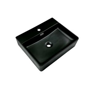 Cuba Firenze Apoio Retangular ARX-0500-BLM Preta Brilhante 50 x 42 Cm