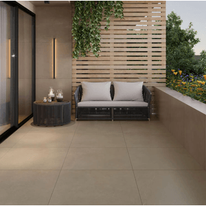 Porcelanato Eliane Caliza Greige Acetinado Classe A - Retificado 90 x 90 Cm 1,63 m²