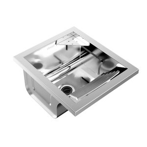 Tanque Docol 17048CH Reto Lavanderia Aço Inox Alto Brilho 23 L 44 x 51,5 Cm