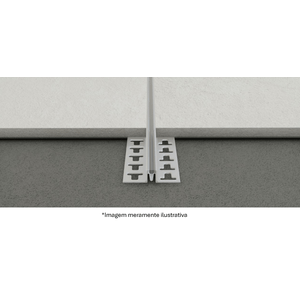 Junta Tecnoperfil de Dilatação 10 mm x 2,7 M Branca PVC