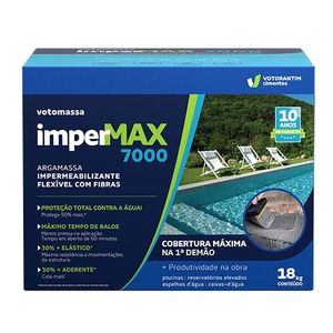 Argamassa Votomassa Impermax 7000 Impermeabilizante Flexível Com Fibras 18 Kg