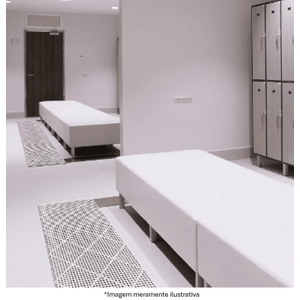 Piso Modular Kapazi Acqua Kap 30 x 30 Cm Cinza 6 Peças