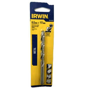 Broca Irwin Helicoidal Para Metal de Aço Rápido 8 mm