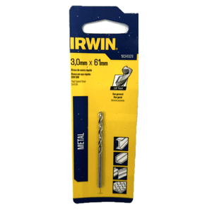 Broca Irwin Helicoidal Para Metal de Aço Rápido 3 mm