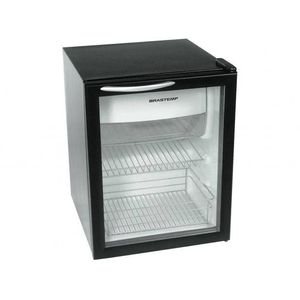Frigobar Brastemp BZA08AEBNA Porta de vidro 76 L Preto 220 V