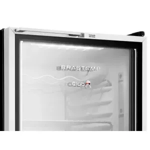 Frigobar Brastemp BZA12AFBNA Porta de vidro 120 L Preto/Cinza 220 V