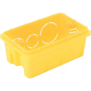 Kit de Caixa de Luz Tramontina de Embutir Retangular Alta 4' x 2' Amarela 25 Unidades