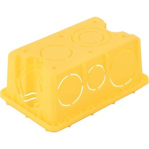 Kit de Caixa de Luz Tramontina de Embutir Retangular Alta 4' x 2' Amarela 25 Unidades