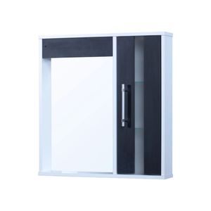 Espelheira Mazzu Toscana Branco/Trama 60 Cm