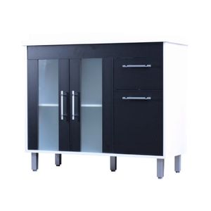 Balcão Mazzu Toscana P/ Banheiro Branco/Trama 100 Cm