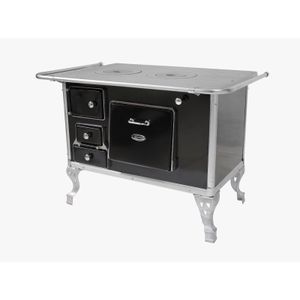 Fogão Clarice 85030001-03 N°2 L/D Chapa Ferro Fundido Lenha Branco Floreado