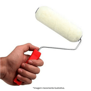 Rolo Atlas 328/15 Lã de Carneiro Para Pintura Com Cabo 15 Cm
