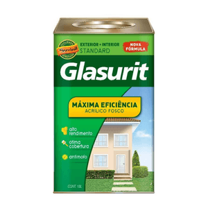 Tinta Suvinil Acrílico Glasurit Máxima Eficiência Fosco Branco Neve 18 L