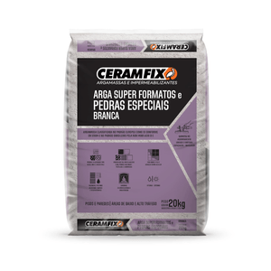 Argamassa Ceramfix Super Formato e Pedras Especiais Branca 20 Kg