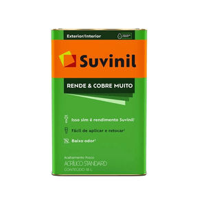 Tinta Suvinil Rende & Cobre Muito Fosco Crômio 18 L