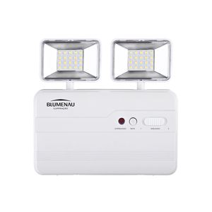 Luminária Blumenau de Emergência 2 Faróis 10 W 2200 lm