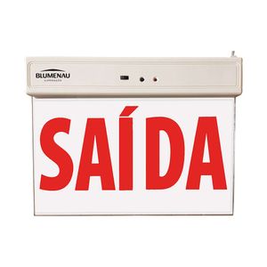 Placa de Saída Blumenau Led Dupla Face 1 W Vermelha