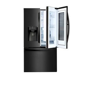 Refrigerador LG GM-X288NQX2 InstaView Inverter Frost Free French Door C/ Door-in-Door 660 L Black Inox 220 V
