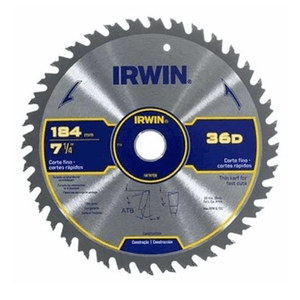 Disco Irwin IW14108 P/ Serra Circular 184 mm 1,4 mm 7.1/4' x 36D