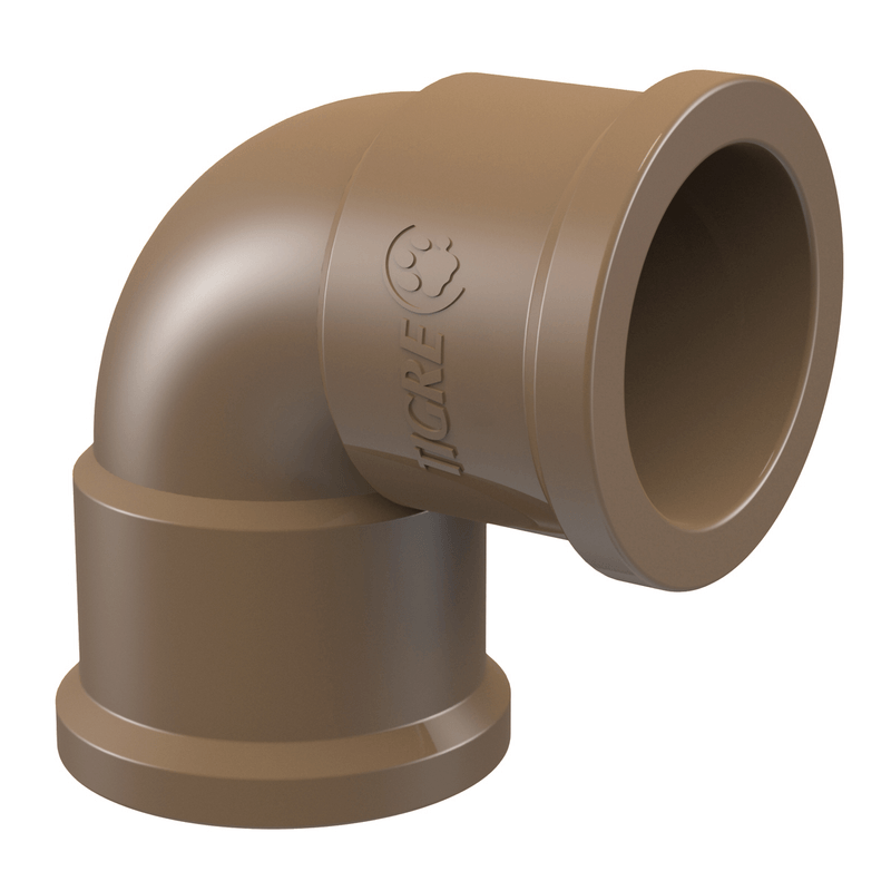 Joelho Tigre Soldável PVC 90° 60 mm