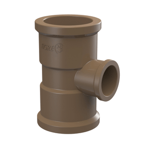 Tê Tigre Redução Soldável PVC 40 x 32 mm