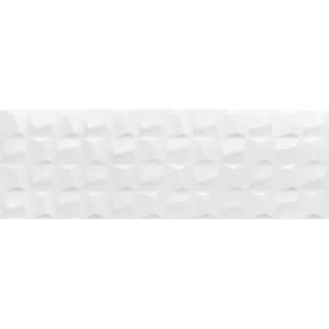 Revestimento Eliane Cubic White Acetinado Classe A - Retificado 30 x 90 Cm 1,62 m²