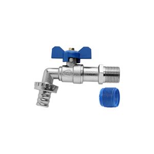 Torneira Blukit 190124 de Esfera P/ Jardim Niquelado 1/2'