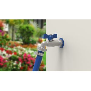 Torneira Blukit 190124 de Esfera P/ Jardim Niquelado 1/2'