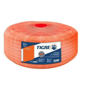 Eletroduto Tigre Tigreflex Corrugado Reforçado 32 mm Laranja 25 M