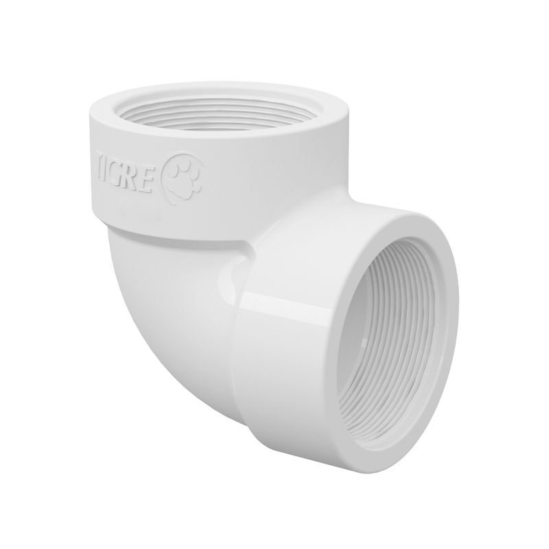 Joelho Tigre Roscável PVC 90° 11/4'