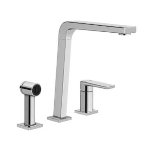 Misturador Docol Bistrô Mesa C/ Ducha P/ Cozinha Monocomando Chrome