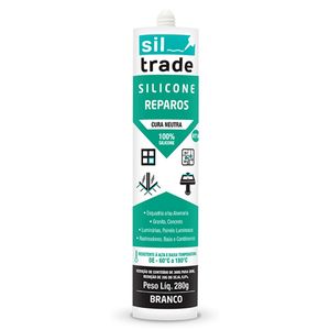 Silicone Sil Trade Reparos RTV Cura Neutra Branco 280 g