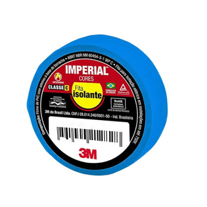Fita 3M Isolante Imperial Azul 10 M