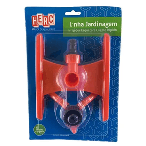 Irrigador Herc Esqui 3520 Giratório Engate Rápido 1/2' Preto/Laranja