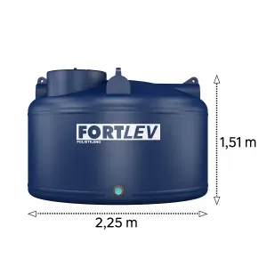 Tanque Fortlev Polietileno Com Tampa 5000 L
