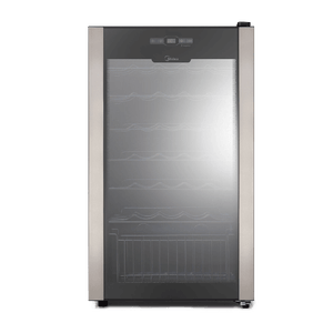 Adega Midea WBA342 1 Porta 34 Garrafas Inox/Preta 220 V