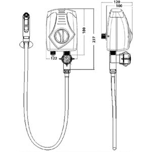 Ducha Higiênica Lorenzetti Branca/Cromada 4300 W