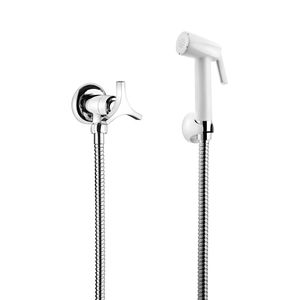 Ducha Higiênica Lorenzetti 1984 C33 Flexível Branca/Cromada 1,2 M 1/2'