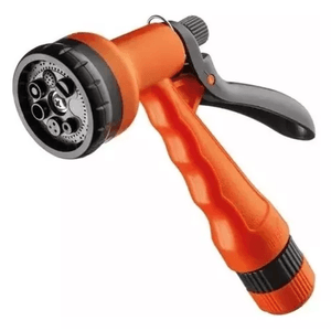 Ducha Herc 3527 Jardim 7 Funções Com Engate Rápido Preta/Laranja