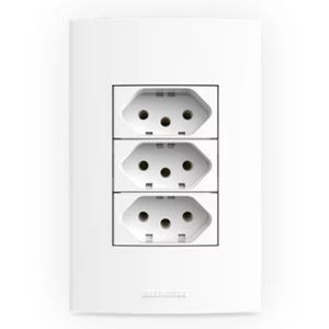 Conjunto Alumbra 85140 Inovapro 3 Tomadas 2P + T 10A 250V~