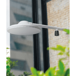 Chuveiro Herc 2353 Com Braço e Registro Branco 8' 30 Cm