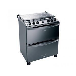 Fogão Brastemp BFD5NCRRNA Gás/Elétrico 5 Bocas Inox 220 V